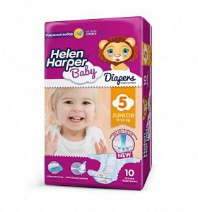 Helen Harper Подгузники Baby Junior 11-25 кг 10 шт