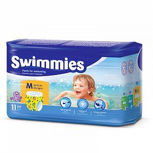 Helen Harper Трусики-подгузники для плавания Swimmies Medium 12+ кг 11 шт