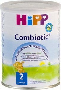 Hipp combiotic 2 с 6 мес 350 г 6 мес+ 350 г