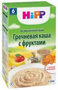 Hipp Каша Гречневая с фруктами с 6 мес 250 г