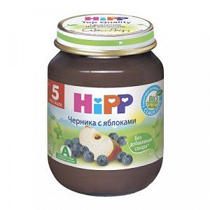 Hipp Пюре Черника с яблоками с 5 мес 125 г