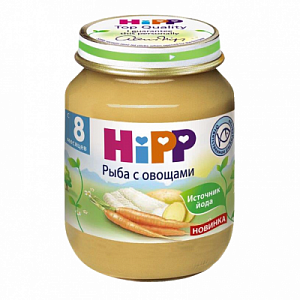 Hipp Пюре рыба с овощами с 8 мес 125 г