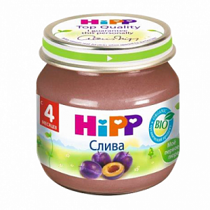 Hipp Пюре слива моё первое Пюре с 4 мес 80 г