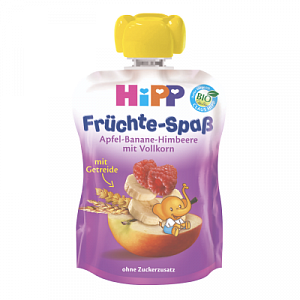Hipp Пюре Яблоко, банан, малина и злаки с 6 мес 90 г