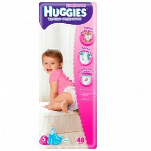 Huggies Подгузники-трусики для девочек 13-17 кг 48 шт