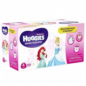 Huggies Подгузники-трусики для девочек 9-14 кг 104 шт