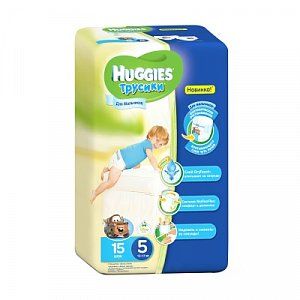 Huggies Подгузники-трусики для мальчиков 13-17 кг 15 шт