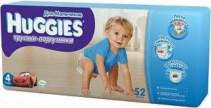 Huggies Подгузники-трусики для мальчиков 9-14 кг 52 шт