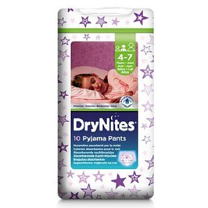 Huggies Подгузники-трусики Drynites 4-7 лет для девочек 10 шт