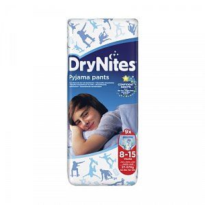 Huggies Подгузники-трусики Drynites 8-15 л для мальчиков 9 шт