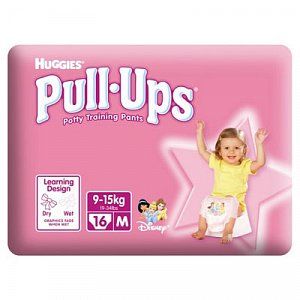 Huggies Подгузники-трусики Pull-Ups Midi для девочек 16 шт