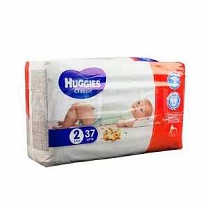 Huggies Подгузники Classic 3-6 кг 37 шт