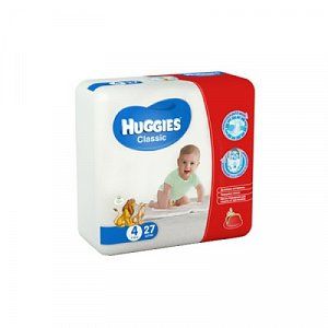 Huggies Подгузники Classic 7-18 кг 27 шт