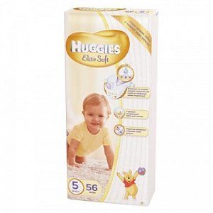 Huggies Подгузники Elite Soft 12-22 кг 56 шт
