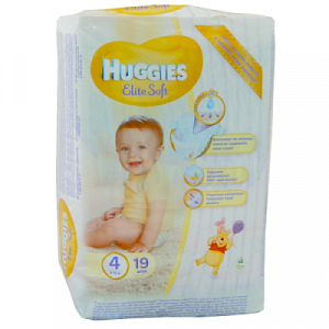 Huggies Подгузники Elite Soft 8-14 кг 19 шт