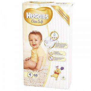 Huggies Подгузники Elite Soft 8-14 кг 66 шт