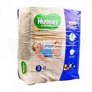 Huggies Подгузники Ultra Comfort 5-9 кг 21 шт для мальчиков