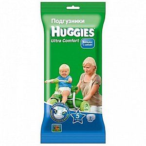 Huggies Подгузники Ultra Comfort от12 кг 2 шт
