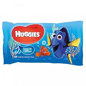 Huggies Влажные салфетки рыбка Дори 56 шт