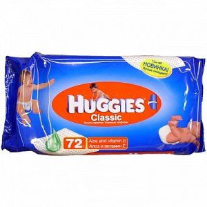 Huggies Влажные салфетки Wiper Classic 72 шт