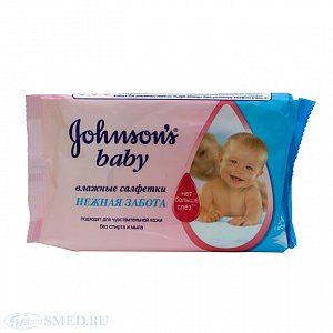 Johnson`s Baby Салфетки влажные Нежная Забота 15 шт