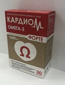 Кардиом Омега-3 форте 1375мг капсулы 30 шт
