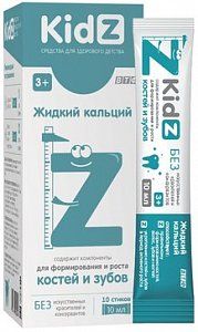 Kidz сироп Жидкий кальций стик 10 шт