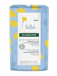 Klorane Bebe Мыло детское питательное с экстрактом календулы 250 г