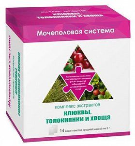 Комплекс экстрактов клюквы/толокнянки/хвоща антицистит пор 5г 14 шт втф