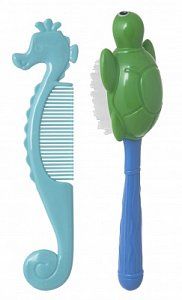 Курносики Набор: расческа и щетка Морские обитатели