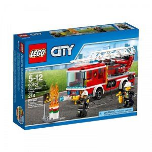 Lego City Конструктор Пожарный автомобиль с лестницей 60107