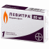 Левитра таблетки покрытые пленочной оболочкой 20 мг 1 шт