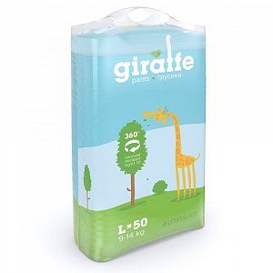 Lovular Подгузники-трусики Giraffe L 9-14 кг 50 шт