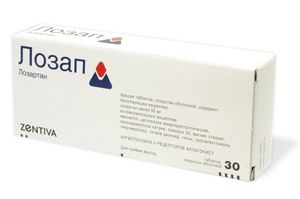 Лозап таблетки покрытые пленочной оболочкой 100 мг 30 шт