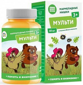 Мармеладные мишки Витамины и Минералы пастилки жев 60 шт