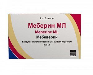 меберин МП капсулы пролонгированного действия 200 мг 30 шт