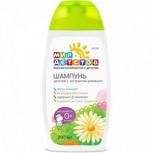 Мир детства 40168 шампунь с экстрактом ромашки 200 мл 200 мл