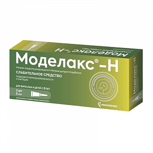 Моделакс-Н раствор для ректального введения 5 мл туба 2 шт