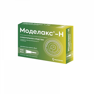Моделакс-Н раствор для ректального введения 5 мл туба 4 шт