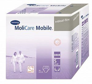 MoliCare Mobile Подгузники-трусики для взрослых S 14 шт (60-80см)