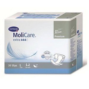 MoliCare Premium extra Soft Подгузники для взрослых рL 30 шт (100-150см)