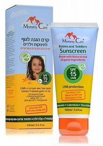 Mommy Care Крем солнцезащитный органический для лица для лица SPF15 60 мл