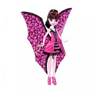 Monster High Кукла Ghoul to Bat Дракулаура в трансформирующем наряде