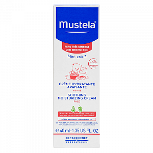 Mustela Bebe Крем для лица увлажняющий успокаивающий для очень чувствительной кожи 40 мл