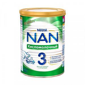 NAN 3 Кисломолочный напиток с 12 мес 400 г