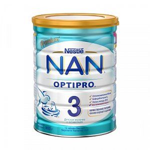 NAN 3 Молочко Premium Optipro с 12 мес 800 г