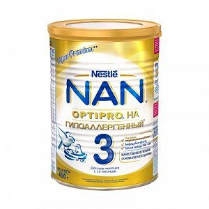 NAN 3 Сухая смесь Optipro Гипоаллергенный с 12 мес 400 г