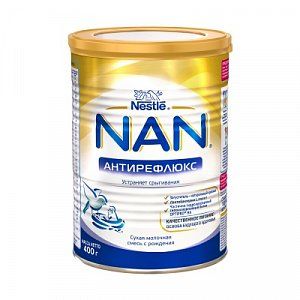 NAN Молочная смесь Антирефлюкс с рождения 400 г