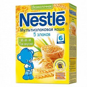 Nestle Каша 5 злаков безмолочная с 6 мес 200 г