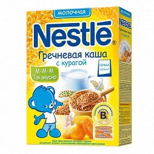 Nestle Каша гречневая с курагой молочная с 4 мес 250 г